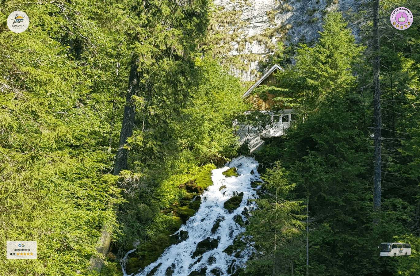 Excursie 1 zi Aventură cu Mașini 4x4 în Sinaia - Cascada 7 Izvoare