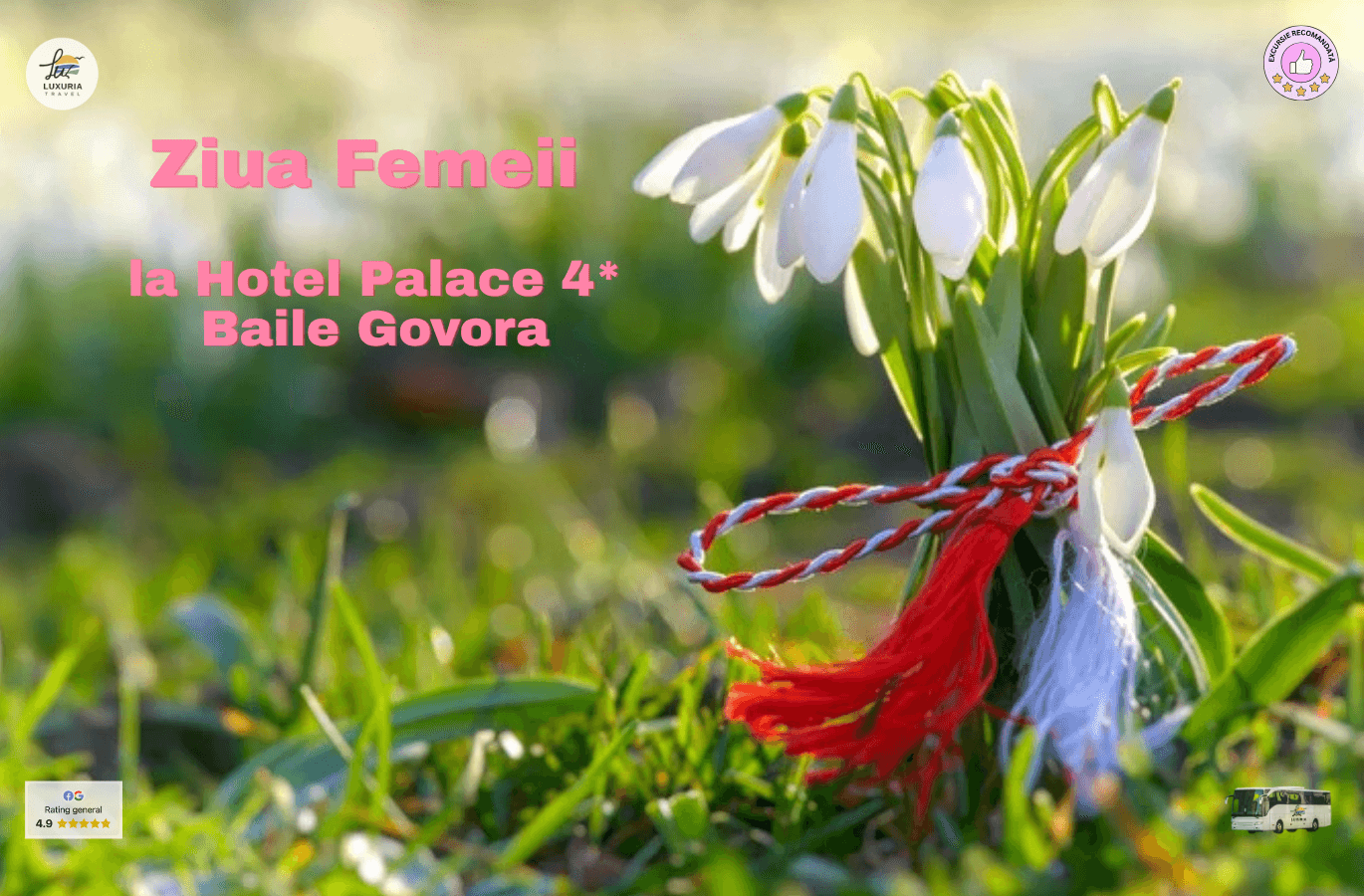 Martisor si Ziua Femeii la Spa Hotel Palace 4* Baile Govora