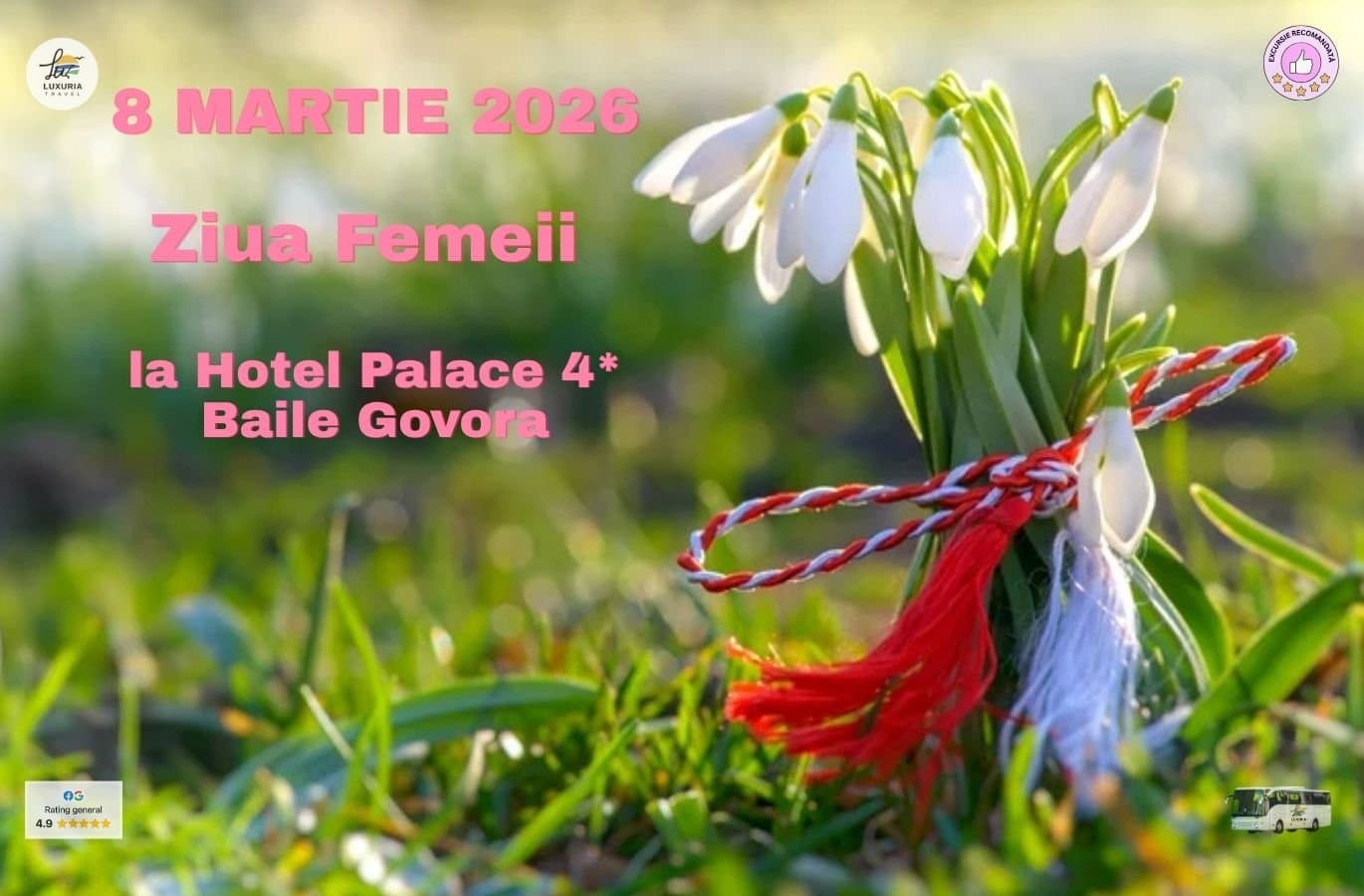 Martisor si Ziua Femeii la Spa Hotel Palace 4* Baile Govora